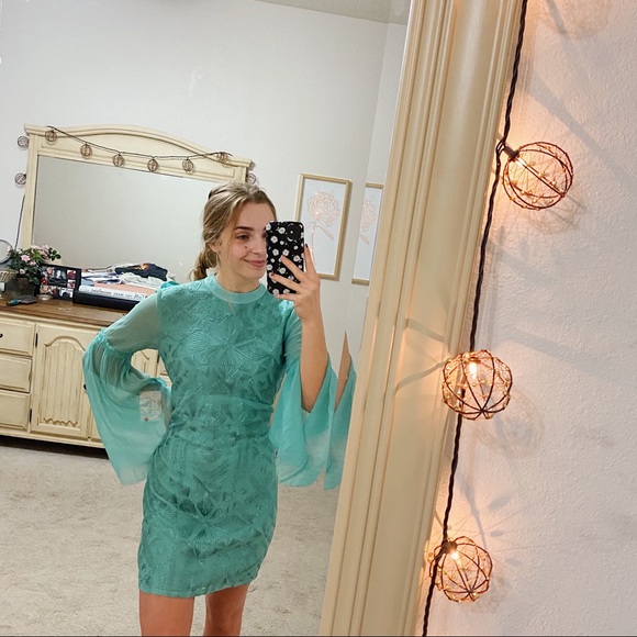 Free People Dresses & Skirts - NWT FREE PEOPLE BLUE FORMAL BELL SLEEVE 4